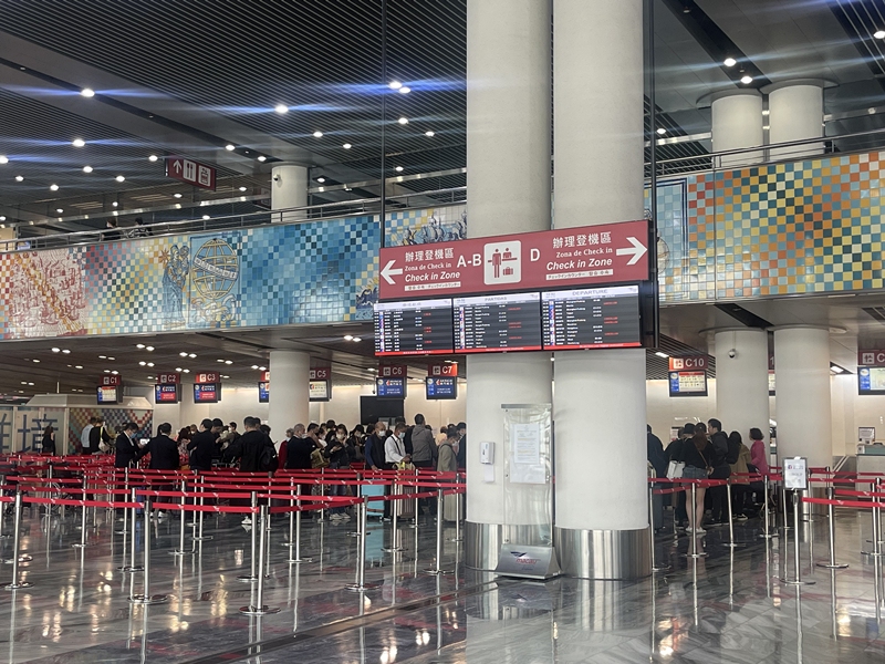 澳门国际机场五一黄金周业务恢复理想