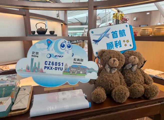 7小时直飞！南航北京大兴-杜尚别起航